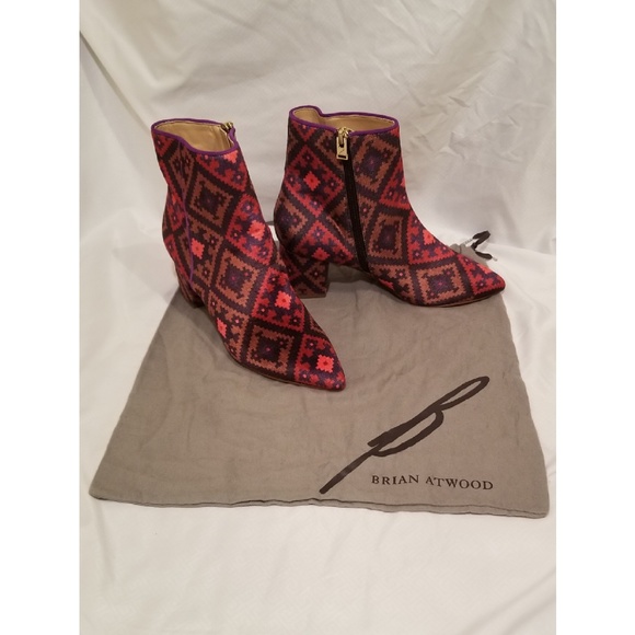 Brian Atwood Shoes - ‼CLOSEOUT: Brian Atwood Kelsi Canvas Bootie